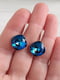 Сережки з кристалами Swarovski синьо-бірюзового відтінку | 6583344 | фото 3