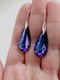 Серьги с кристаллами Сваровски в фиолетово-сине-бирюзовых тонах | 6583362 | фото 3