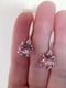 Сережки з кристалами Сваровськи ніжно-рожевого відтінку | 6583370 | фото 3