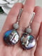 Сережки з натуральними перлами бароко у фіолетових відтінках | 6583387 | фото 3