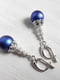 Сережки з синіми перлами Сваровські | 6583419 | фото 2