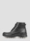 Кожаные черные ботинки с шерстяной подкладкой | 6583742 | фото 3