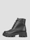 Черные кожаные ботинки с шерстяной подкладкой | 6583746 | фото 3