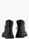 Зимові черевики чорні шкіряні прикрашені пір'ям та перлинами | 6583897 | фото 4