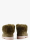 Замшевые короткие ботинки цвета хаки | 6583917 | фото 4
