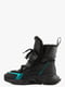 Зимние черные ботинки на шнуровке | 6584024 | фото 2