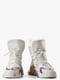 Зимові білі черевики на шнурівці | 6584025 | фото 5