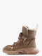 Зимние коричневые ботинки на шнуровке | 6584026 | фото 2