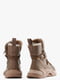 Зимние коричневые ботинки на шнуровке | 6584026 | фото 3