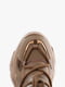 Зимние коричневые ботинки на шнуровке | 6584026 | фото 7