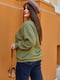 Ангоровий пуловер оливкового кольору | 6584056 | фото 5