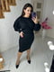 Ангорова сукня в рубчик чорного кольору | 6584153 | фото 2