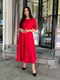 Червона сукня-міді з креп-костюмки | 6584179 | фото 2