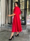 Червона сукня-міді з креп-костюмки | 6584179 | фото 5
