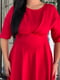 Червона сукня-міді з креп-костюмки | 6584179 | фото 6