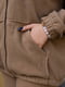 Флісовий костюм кольору мокко: толстовка та джогери | 6584188 | фото 2