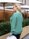 Фактурний светр бірюзового кольору | 6584198 | фото 4