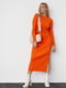 Оранжевый костюм в рубчик: джемпер и юбка | 6584297 | фото 6