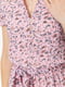 Платье летнее розовое с узором | 6584500 | фото 5