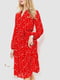 Сукня літня червона з візерунком | 6584501 | фото 3