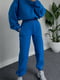 Синій костюм з начосом: худі та джогери | 6590377 | фото 2