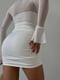Сукня-міні молочного кольору з відкритим декольте | 6590516 | фото 3