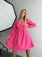 Рожева сукня А-силуету з рукавами-фонариками | 6590589 | фото 4