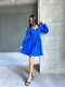Синя сукня А-силуету з рукавами-фонариками | 6590596 | фото 2