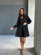 Чорна сукня А-силуету з рукавами-фонариками | 6590597 | фото 3