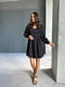Чорна сукня А-силуету з рукавами-фонариками | 6590597 | фото 5