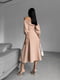Бежева сукня А-силуету з рукавами-фонариками | 6590609 | фото 5