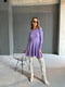 Фіолетова силуетна сукня в рубчик | 6590617 | фото 5