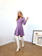 Силуетна сукня фіолетового кольору в рубчик | 6590623 | фото 2