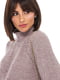 Меланжевый свитер объемной вязки пудрового цвета | 6487607 | фото 3
