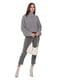 Меланжевый серый свитер объемной вязки | 6578681 | фото 2