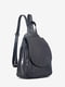 Рюкзак кожаный Backpack черно-синий | 6605398 | фото 3