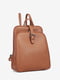 Рюкзак кожаный Backpack  темно-рыжий | 6605399 | фото 3