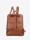 Рюкзак кожаный Backpack  темно-рыжий | 6605399 | фото 4