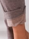 Базовые бежевые брюки с начесом | 6605265 | фото 7