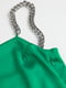 Сукня атласна зелена в білизняному стилі | 6605531 | фото 2