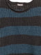 Джемпер черно-синий в полоску | 6605708 | фото 2