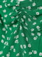 Блуза зеленая в принт | 6605863 | фото 2