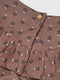 Блуза коричнева в принт | 6606009 | фото 2