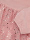 Сукня рожева з блискітками та пишною спідницею | 6606050 | фото 2