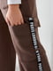 Зимові коричневі штани карго на флісі | 6606064 | фото 5