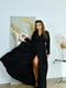 Святкова чорна вечірня сукня з поясом | 6606111 | фото 2