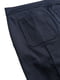 Расклешенные брюки темно-синего цвета с разрезами на штанинах | 6586604 | фото 2