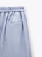 Широкие атласные брюки голубого цвета | 6587413 | фото 2