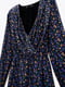 Сукня А-силуету чорна в квітковий принт | 6587969 | фото 4
