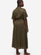 Сукня-сорочка кольору хакі | 6588144 | фото 2